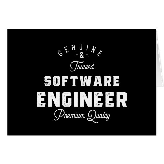 Gift for Software Engineer Cards (Front Horizontal)