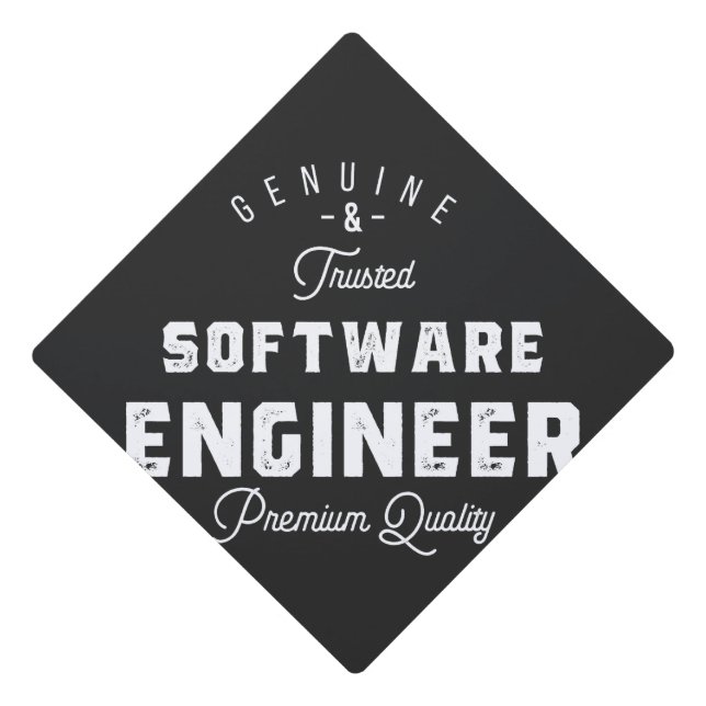 Gift for Software Engineer Graduation Cap Topper (Front)