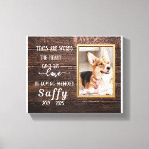 Gift for Someone Grieving the Loss of Their Pet Canvas Print