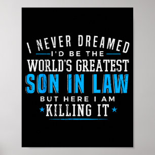 Gift For Son In Law Christmas Birthday On Wedding Poster