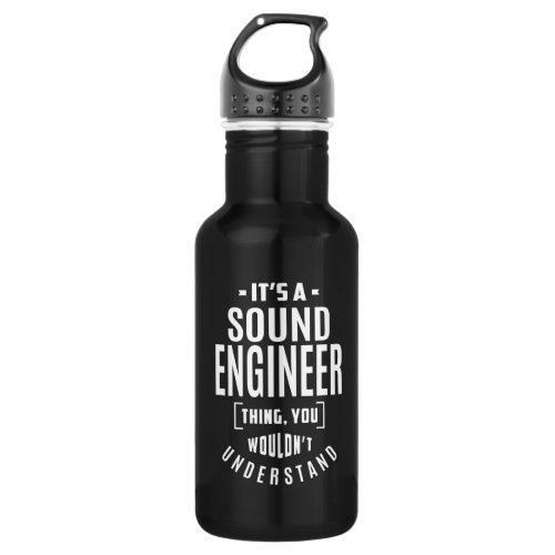 Gift for Sound Engineer Stainless Steel Water Bottle