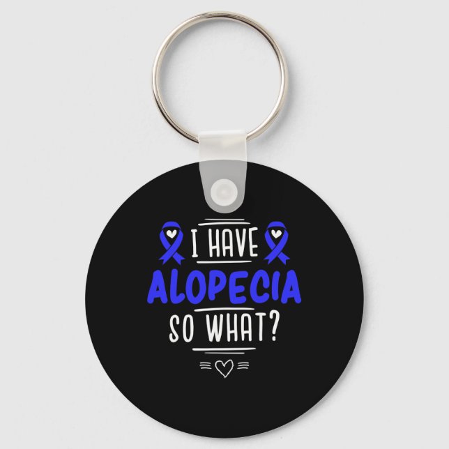 Gift for Spot Baldness Patients Hair Loss  Keychain (Front)