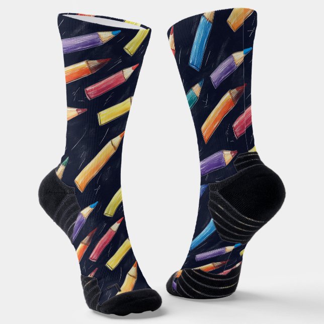 Gift For The Best Teacher Socks (Angled)