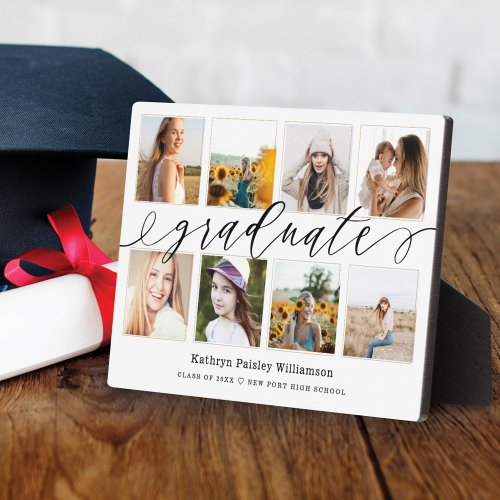 Gift For The Graduate  Graduation Photo Collage  Plaque