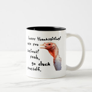 Gift for the Host: Funny Thanksgiving Turkey Mug