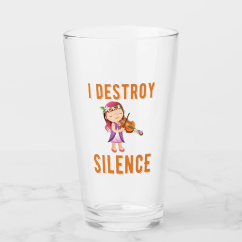 Gift For Violinist I Destroy Silence Glass