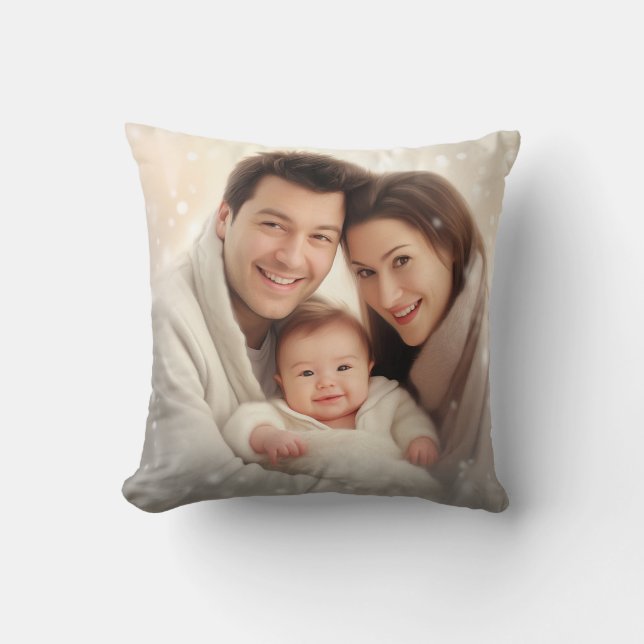 Gift for Wifey , wedding bride and newlywed wife Throw Pillow (Front)
