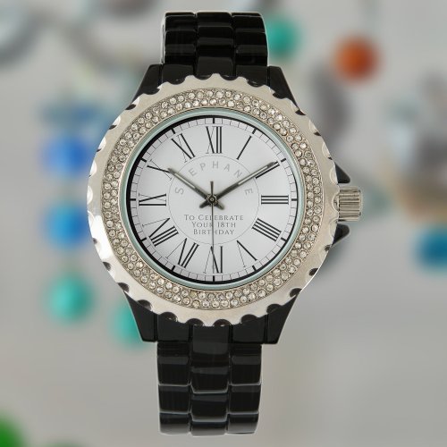 Gift for Woman on her 18th Birthday with Name Watch