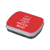Gift for Writers Keep Calm and Proofread Candy Tin (Side)