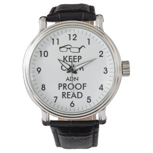 Gift for Writers Keep Calm and Proofread Watch