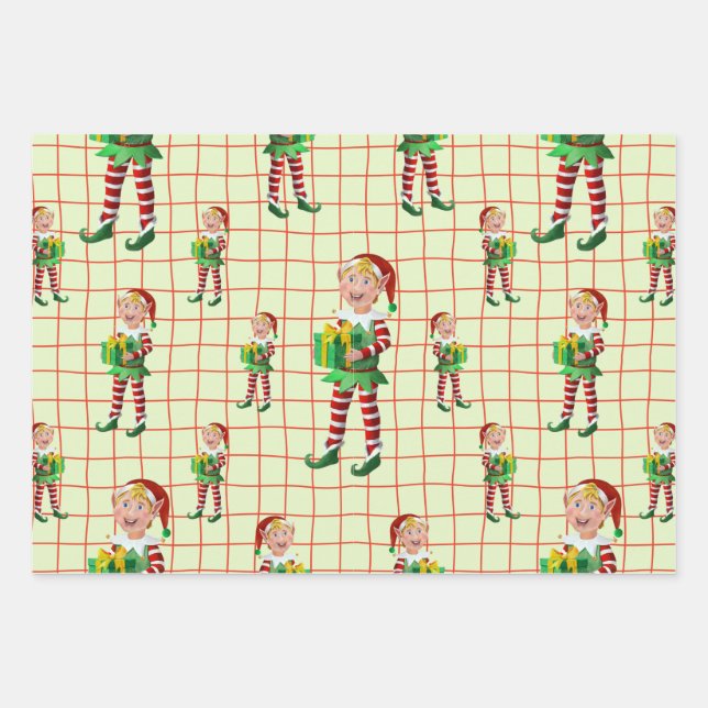 Gift from an Elf Wrapping Paper Sheets (Front)