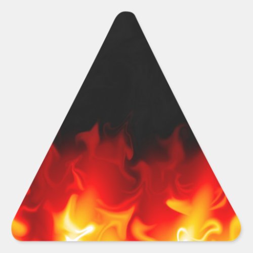 Gift from Hell in fire Triangle Sticker