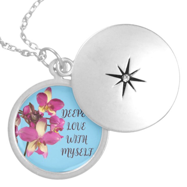 GIFT FROM MOM, DAD, GRANDMOTHER, DAUGHTER, SON LOC LOCKET NECKLACE (Front)