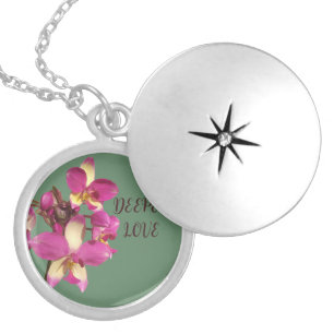 GIFT FROM MOM, DAD, GRANDMOTHER, DAUGHTER, SON LOC LOCKET NECKLACE