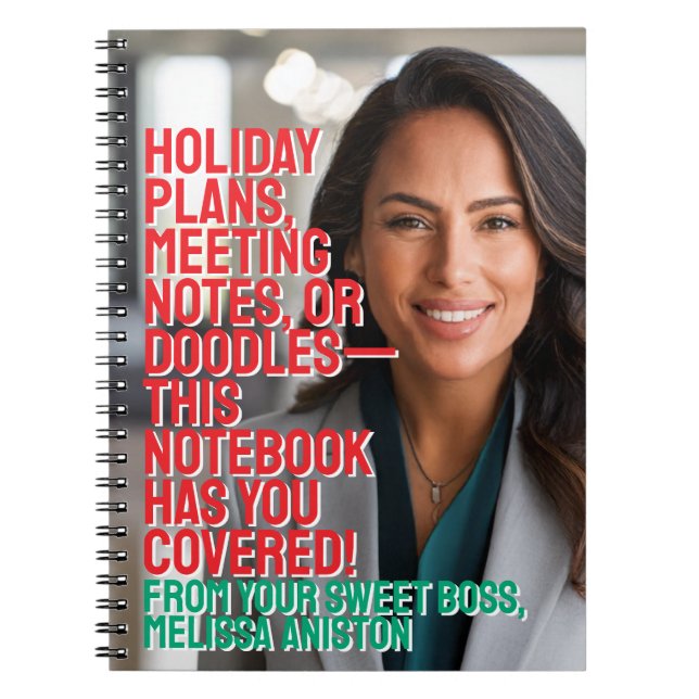 Gift From Your Sweet Boss Notebook (Front)