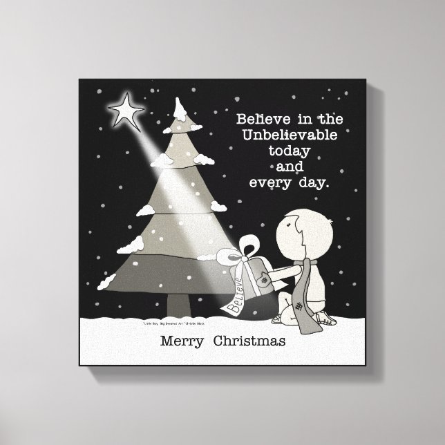 Gift Giver-Merry Christmas Canvas Print (Front)