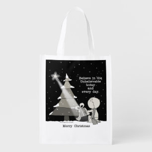 Gift Giver-Merry Christmas Reusable Grocery Bag