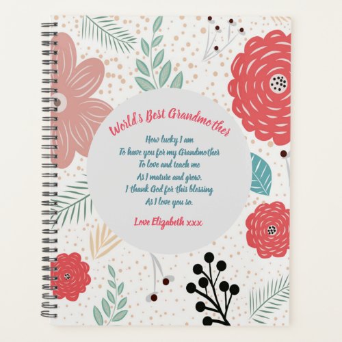 GIFT _ Grandma Poems From Grandchildren _ CUSTOM Planner