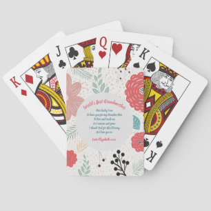 GIFT - Grandma Poems From Grandchildren - CUSTOM Poker Cards