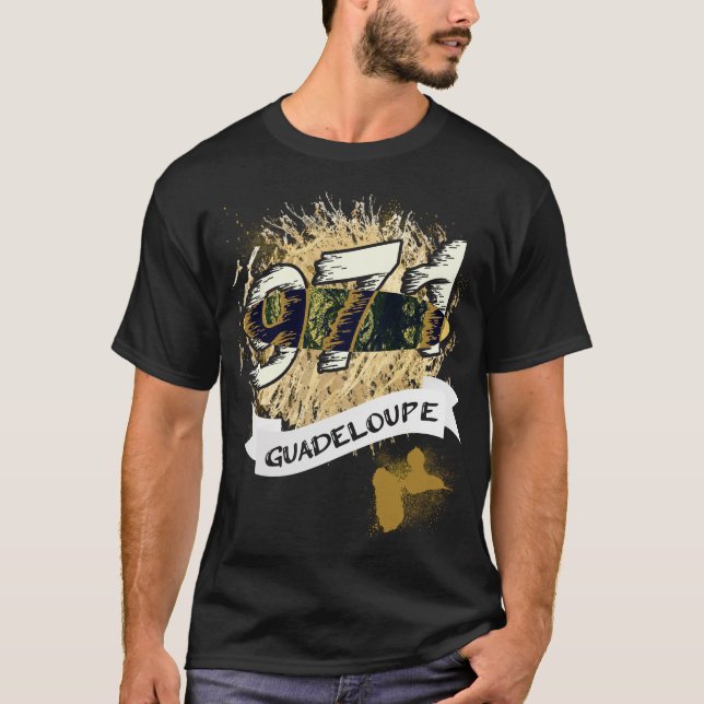 gift idea 971 gwadloup map of guadeloupe T-Shirt (Front)