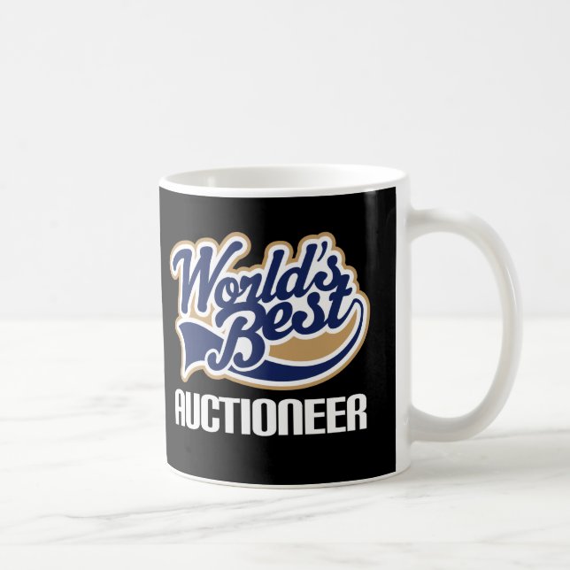 Gift Idea For Auctioneer (Worlds Best) Coffee Mug (Right)