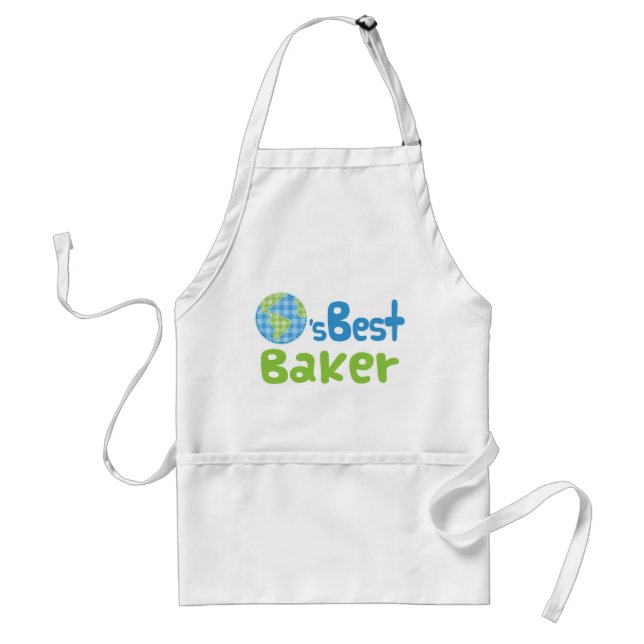 Gift Idea For Baker (Worlds Best) Adult Apron (Front)