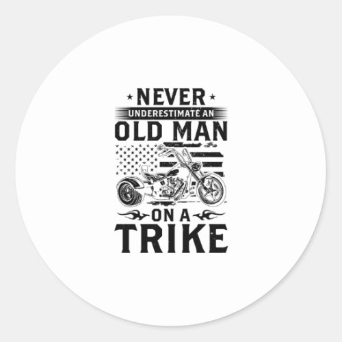 Gift idea for trikers  Trike Driving Trikes Hobby Classic Round Sticker