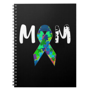 Gift Idea for Women - Autism Mom Shirt. Awesome pr Notebook