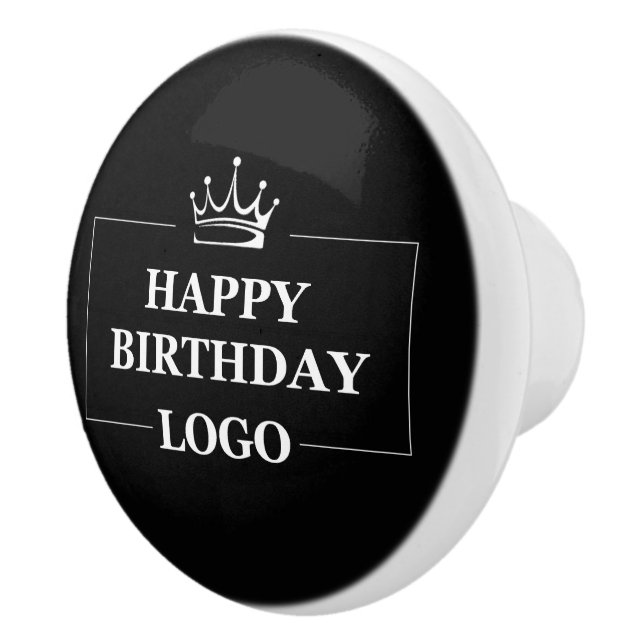 Gift Idea, Personalized Birthday Custom Template Ceramic Knob (Right)