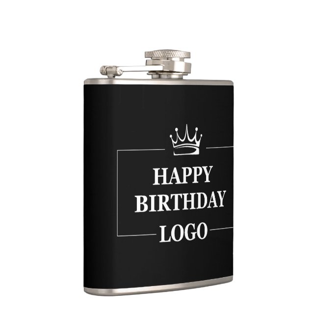 Gift Idea, Personalized Birthday Custom Template Flask (Right)