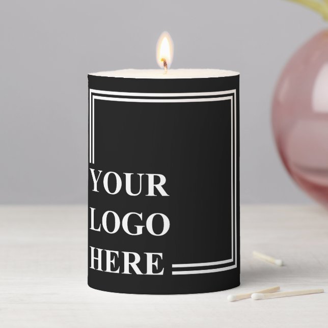 Gift Idea, Personalized Birthday Present Template Pillar Candle (In Situ)