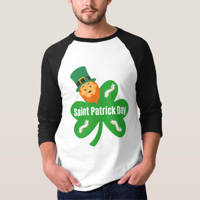 Gift idea saint patrick, Irish day, trefle T-Shirt (Front)