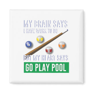 Gift Idea T Shirts For Men Women Billiards And Poo Magnet