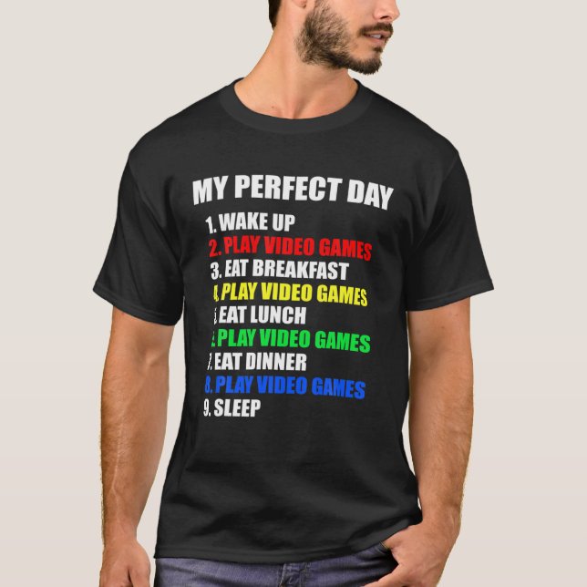 GIFT IDEA The Perfect Gaming Day Suprise For Gamer T-Shirt (Front)