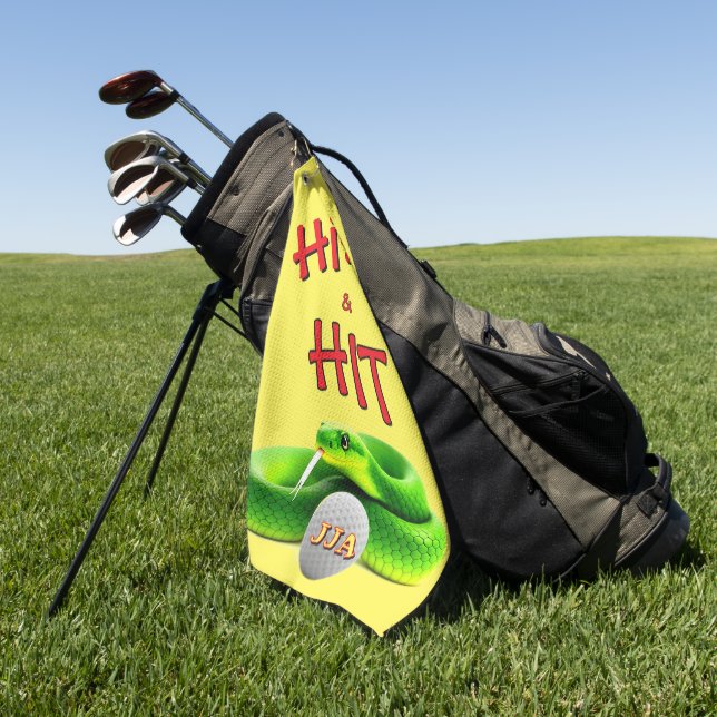 Gift Ideas Personalized Fun Golf Towel (Green)