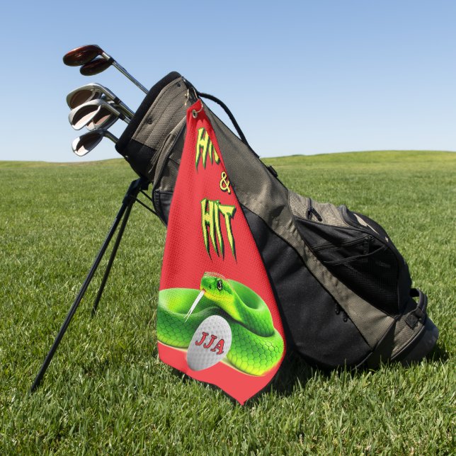 Gift Ideas Personalized Fun Golf Towel (Green)