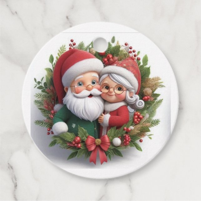Gift label "Santa Claus" (Front)