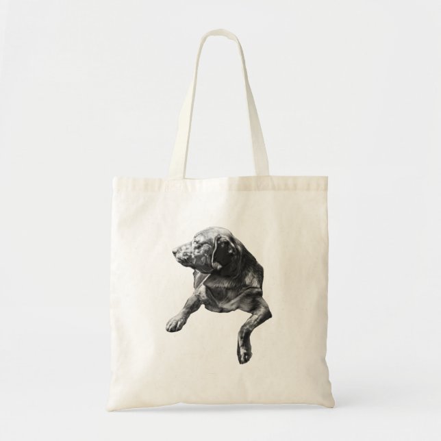 Gift-Lane Carry with Watchful Lab Tote Bag (Front)