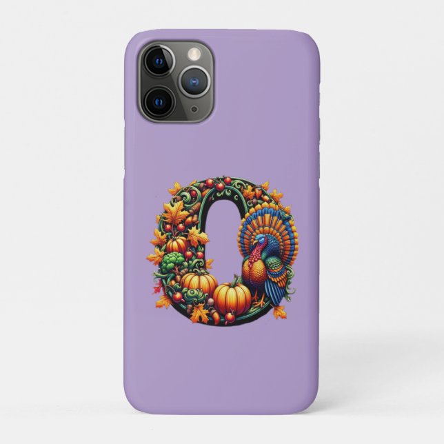 Gift letter o Thanksgiving style  Case-Mate iPhone Case (Back)