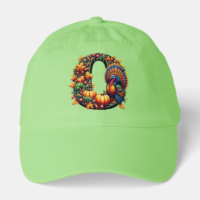 Gift letter o Thanksgiving style  Hat (Front)