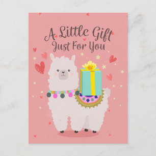 Gift Llama Postcard