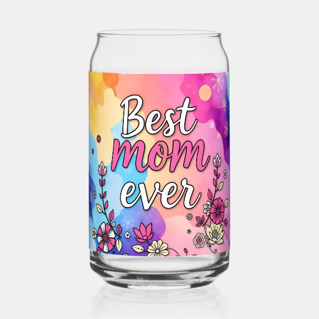 Gift Luxury Floral Trendy Collection Can Glass (Front)