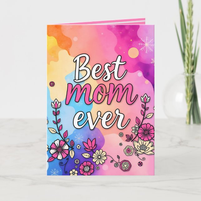 Gift Luxury Floral Trendy Collection Card (Front)