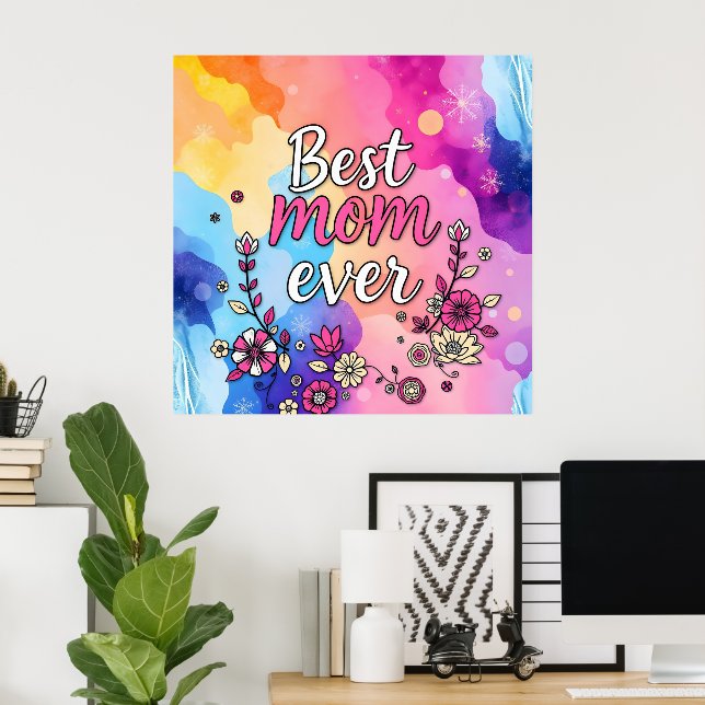 Gift Luxury Floral Trendy Collection Poster (Home Office)