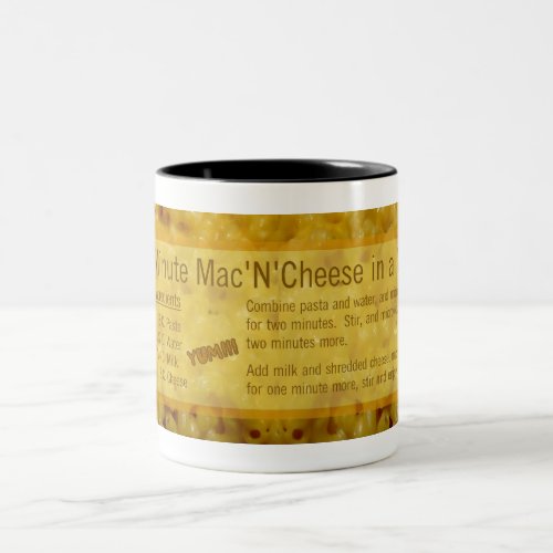 Gift Mug 5_Minute Mac N Cheese Recipe Two_Tone Coffee Mug