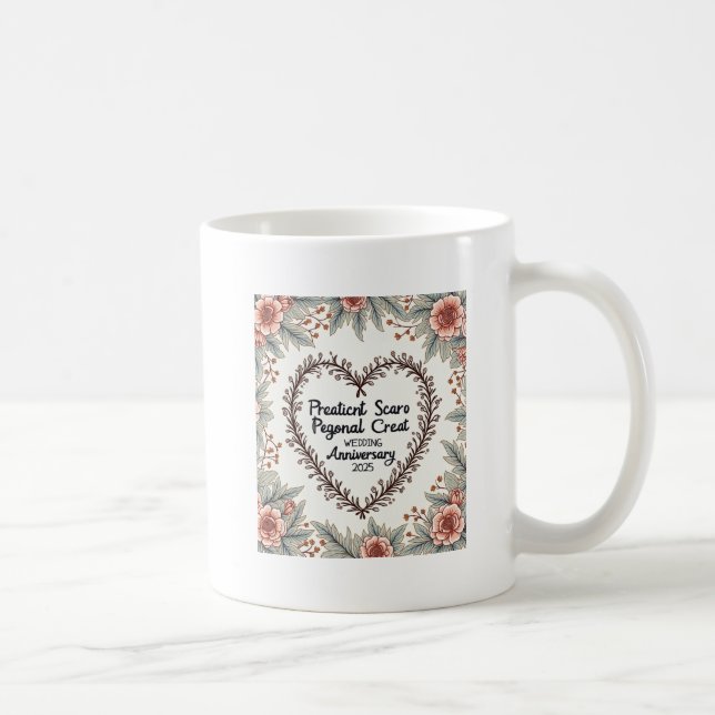 Gift mug for wedding anniversary (Right)