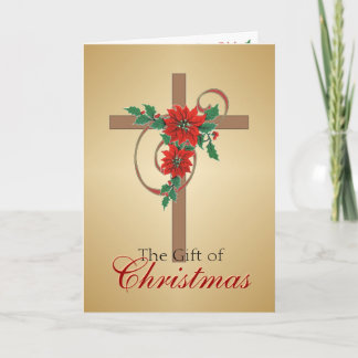 Gift of Christmas Cross Card