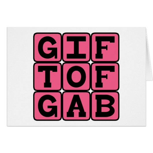 Gift of Gab, Alliterative Expression Cards (Front Horizontal)
