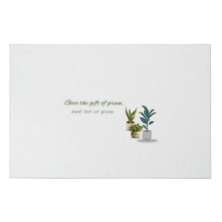 Gift of Green Faux Canvas Print