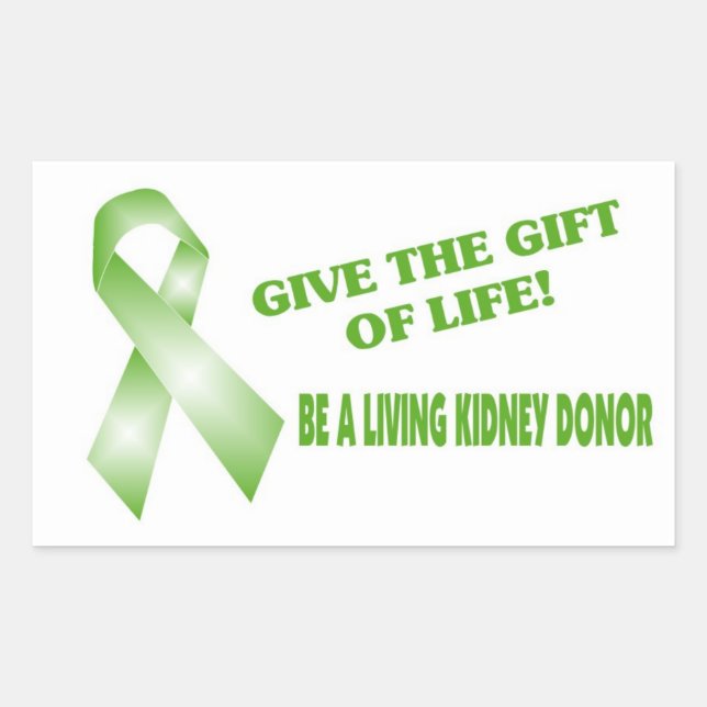 Gift of Life Rectangular Sticker (Front)
